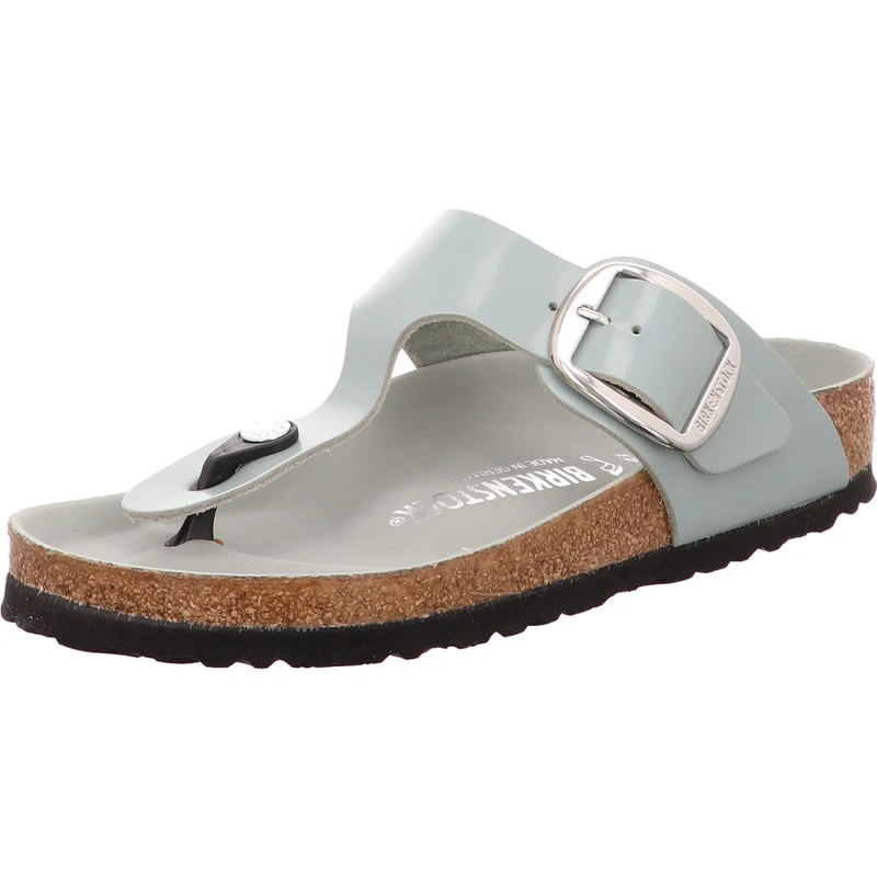 Birkenstock Pantolette Gizeh Big Buckle h'grün