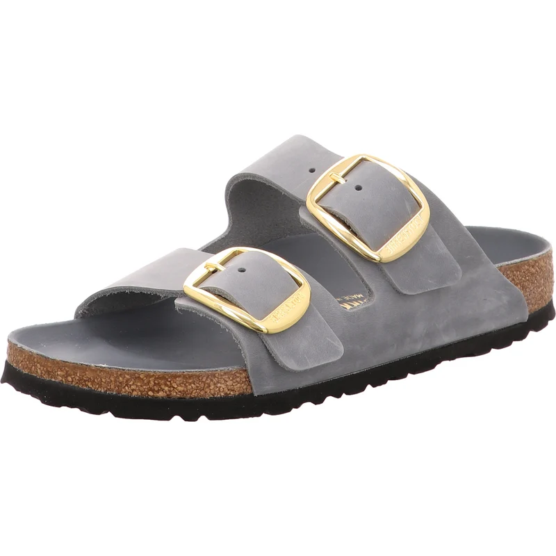 Birkenstock Pantolette Arizona Big Buckle grau