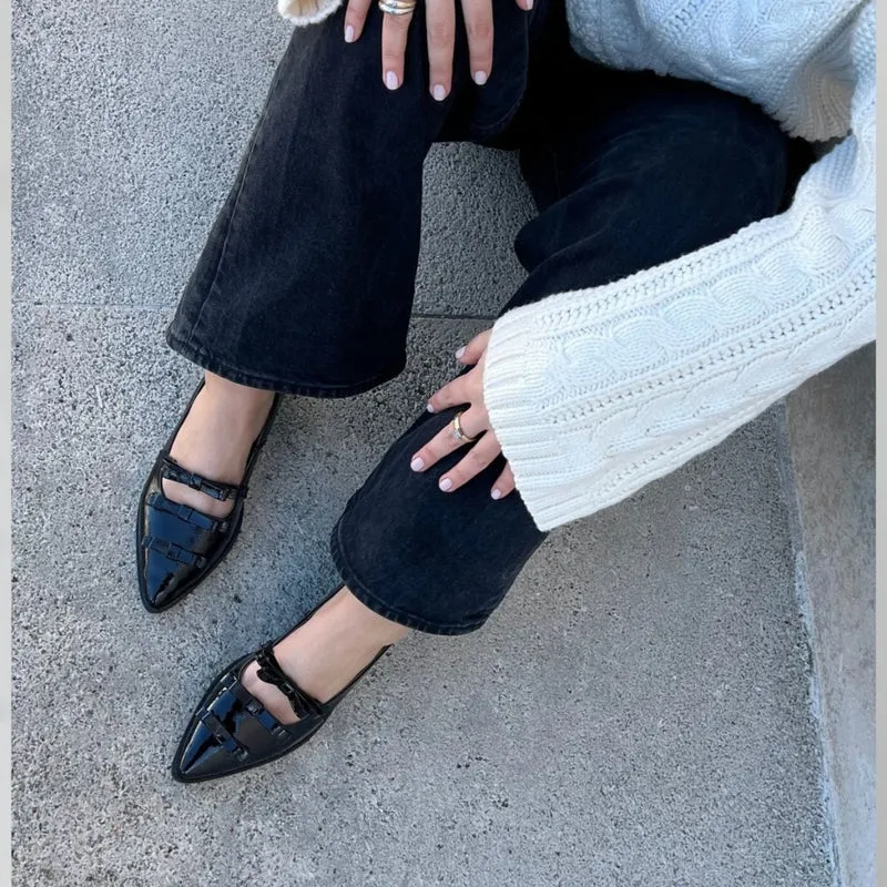 CARRING - BLACK PATENT