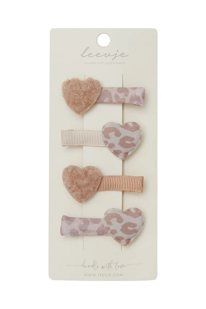 Haarspangen 'Leo Hearts'