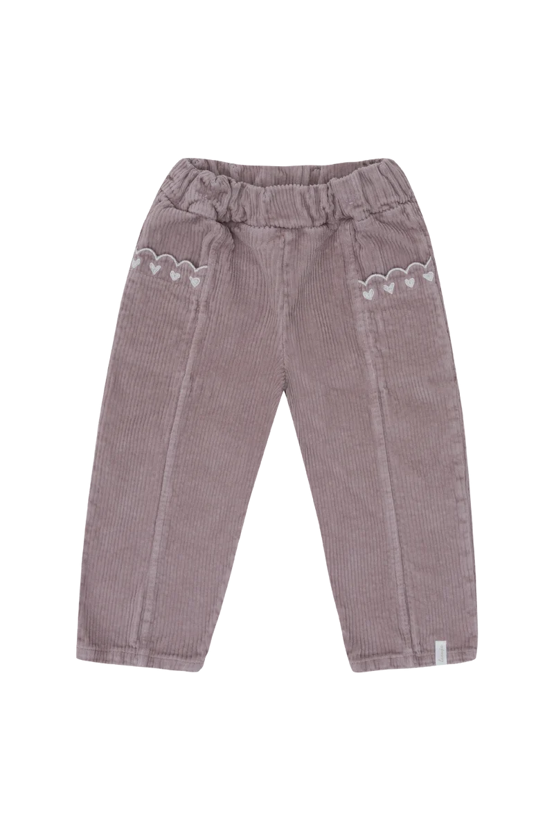 Cordhose 'Hearts' lilac