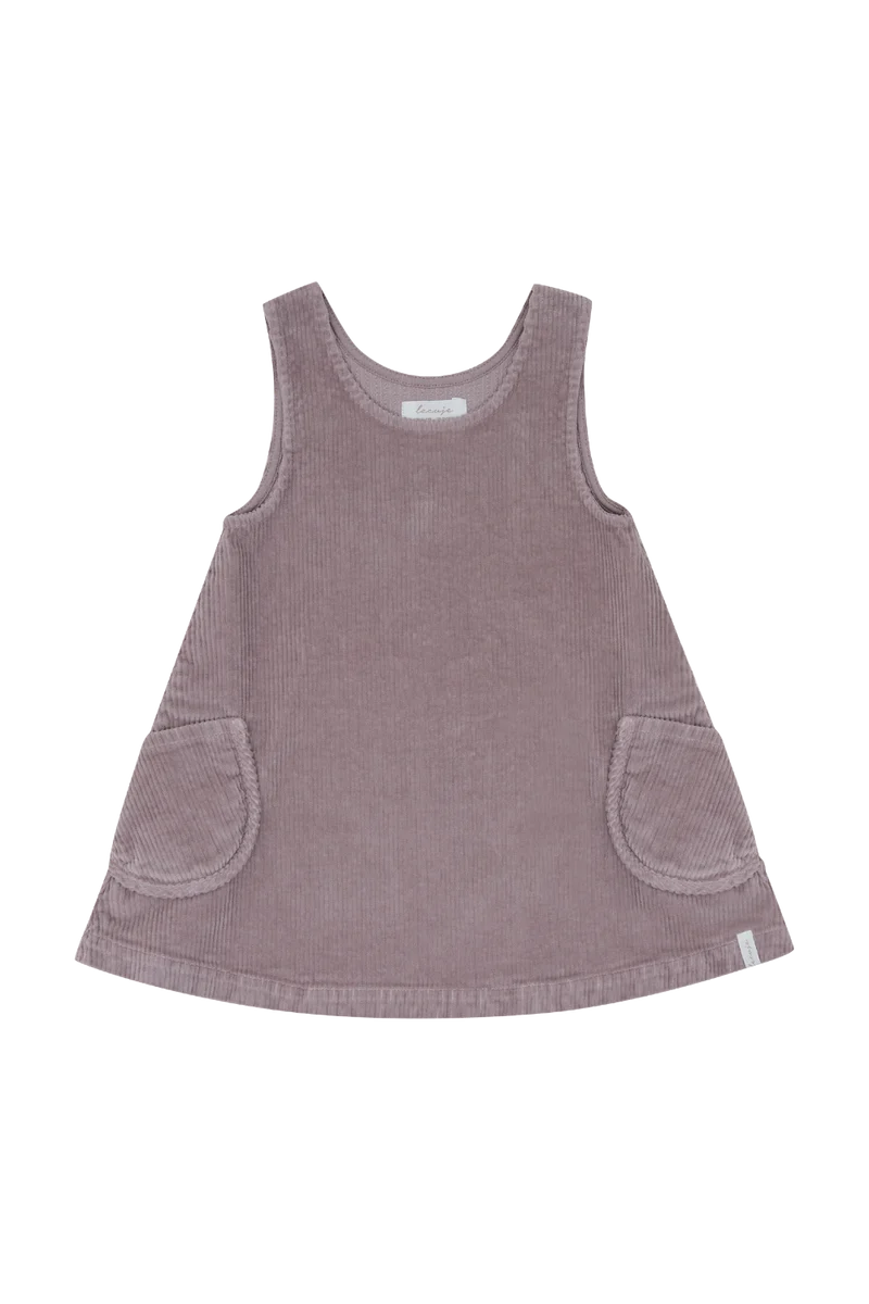 Cordkleid mit Taschen 'lilac'