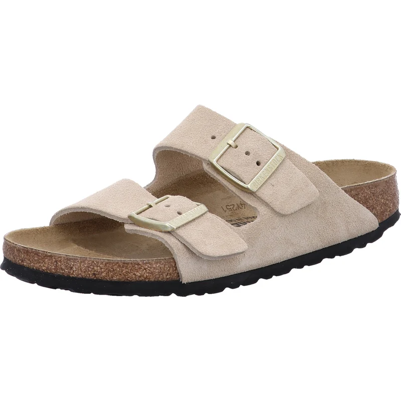 Birkenstock Pantolette Arizona LEVE Sandcastle beige