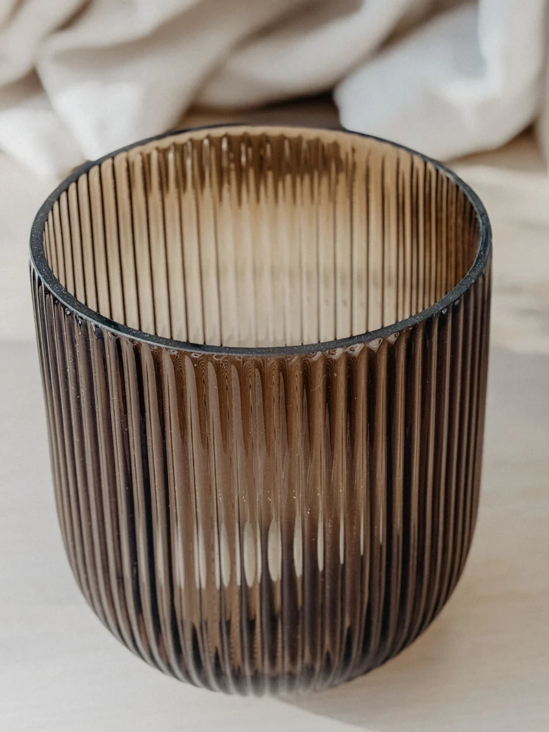 01.08.25 — The Stripe Vase Medium / Brown