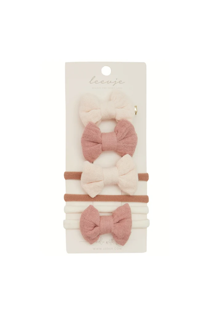 Haarspangen 'Mini Muslin Bows Mix'