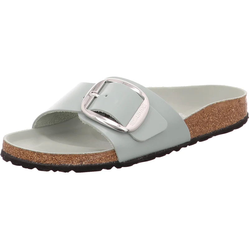 Birkenstock Pantolette Madrid Big Buckle Pure Sage h'grün