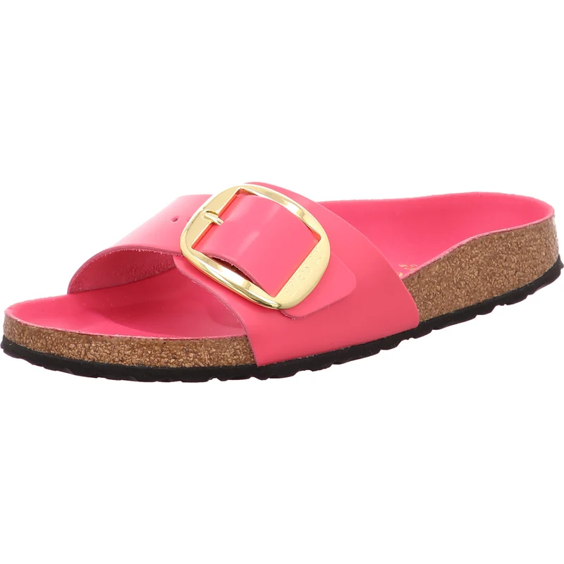 Birkenstock Pantolette Madrid Big Buckle Fuchsia rot