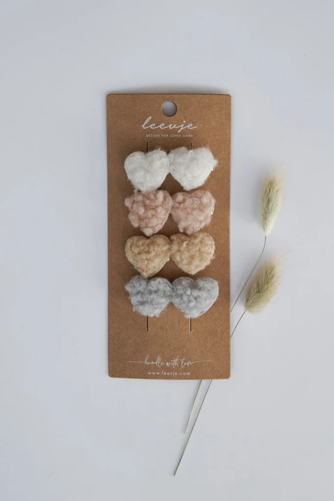 Haarspangen 'Duo Teddy Hearts'