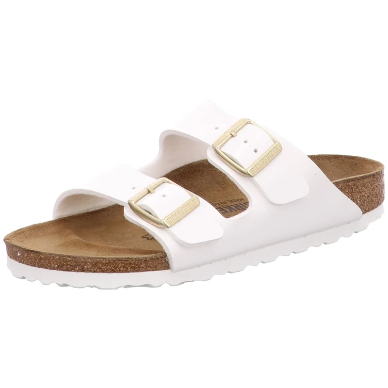 Birkenstock Pantolette Arizona weiß