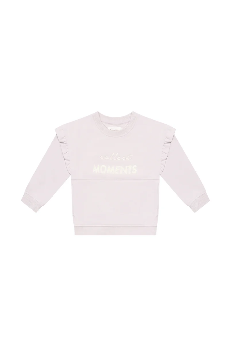 Oversized Sweatshirt 'collect moments' mit Bauchtasche