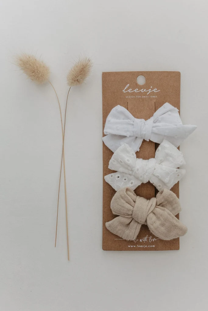 Haarspangen 'Large Bows Mixed Trio'