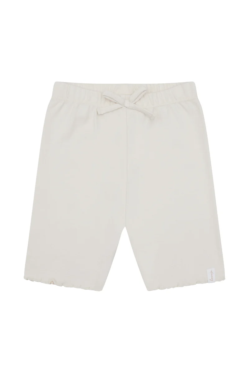 Kurze Jersey Leggings 'beige' mit Schleife aus Bio-Baumwolle