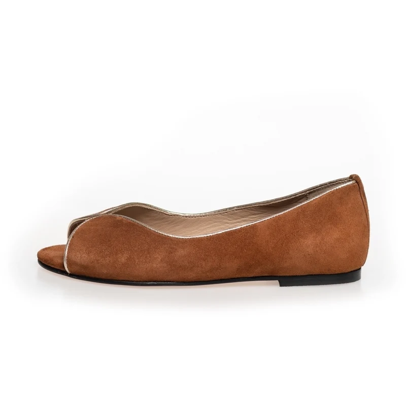 LIKE A MELODY-SUEDE - COGNAC