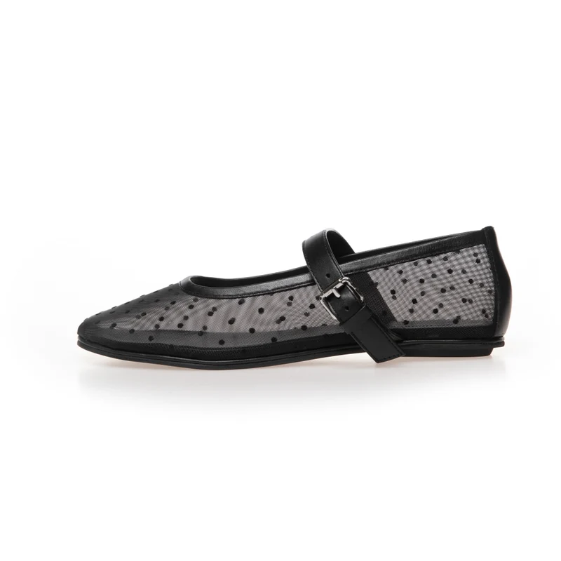 BALLERINA NET DOTS - BLACK