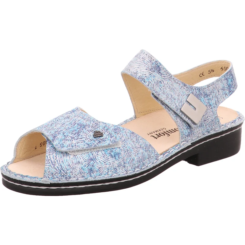 FinnComfort Sandale Luxor bl.-bunt-kombi.