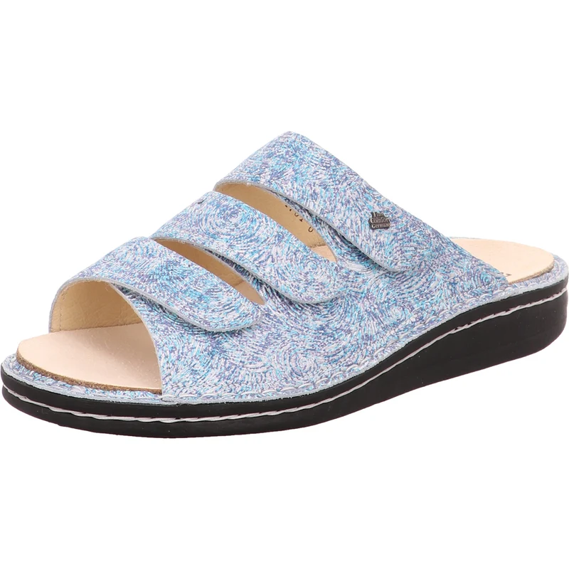 FinnComfort Pantolette Korfu bl.-bunt-kombi.