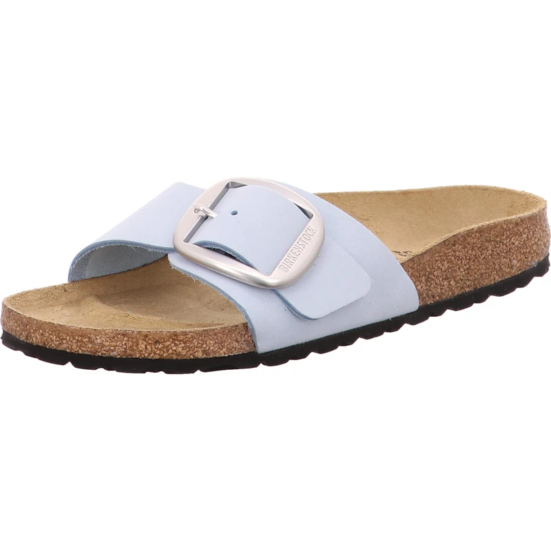 Birkenstock Pantolette Madrid Big Buckle hellblau