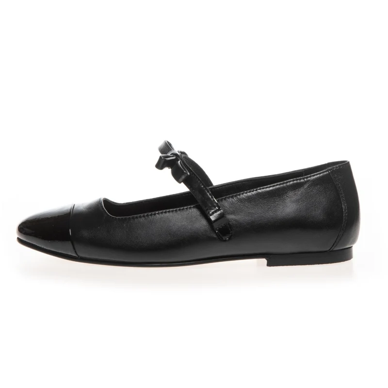 THE NEW BOW BALLERINA - Black