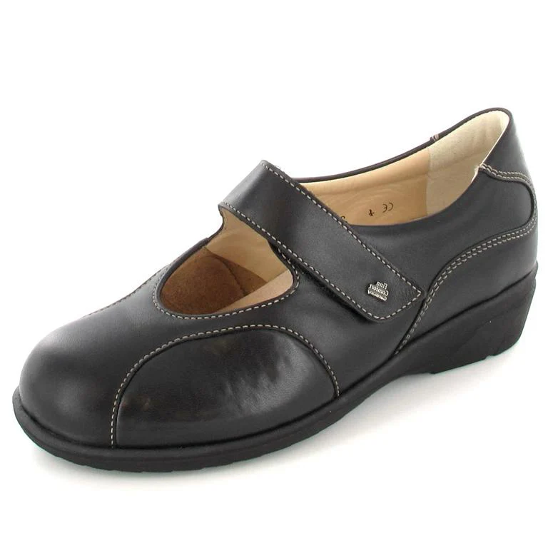FinnComfort Slipper Zwolle schwarz