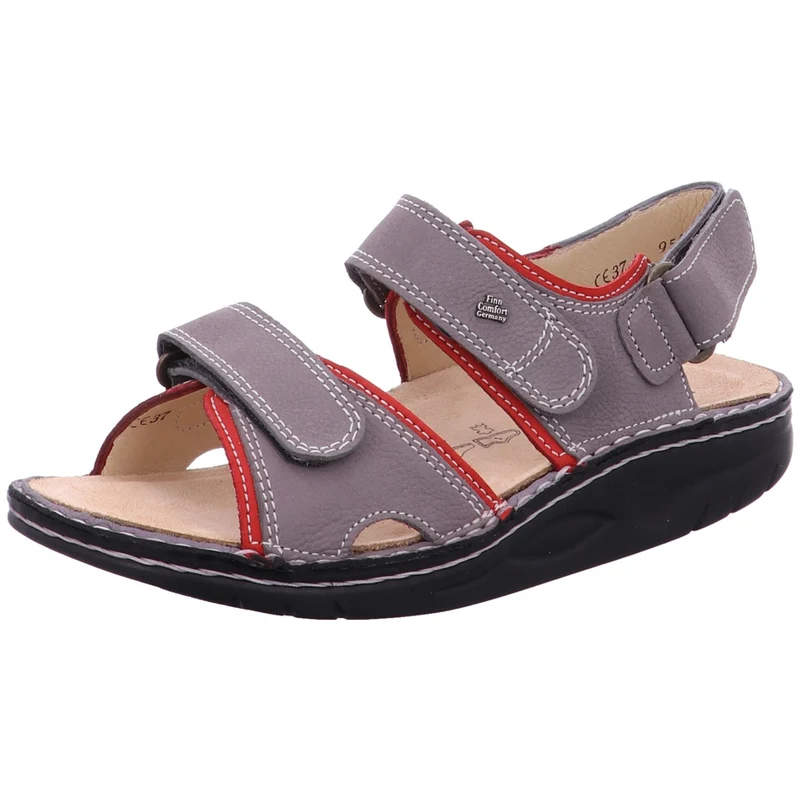 FinnComfort Sandale Yuma grau-kombi.