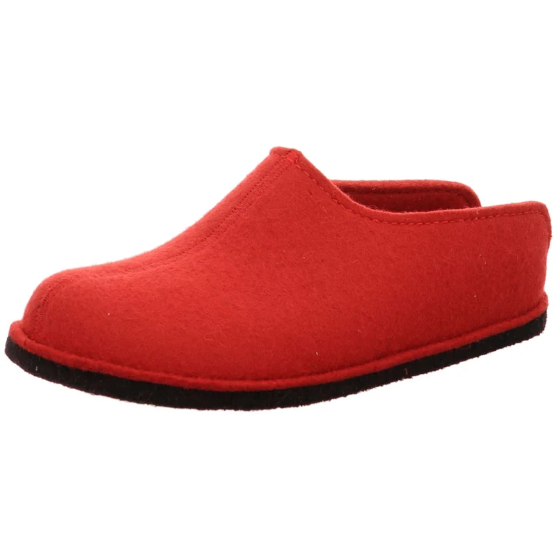 Haflinger Hausschuh Flair smiley rot