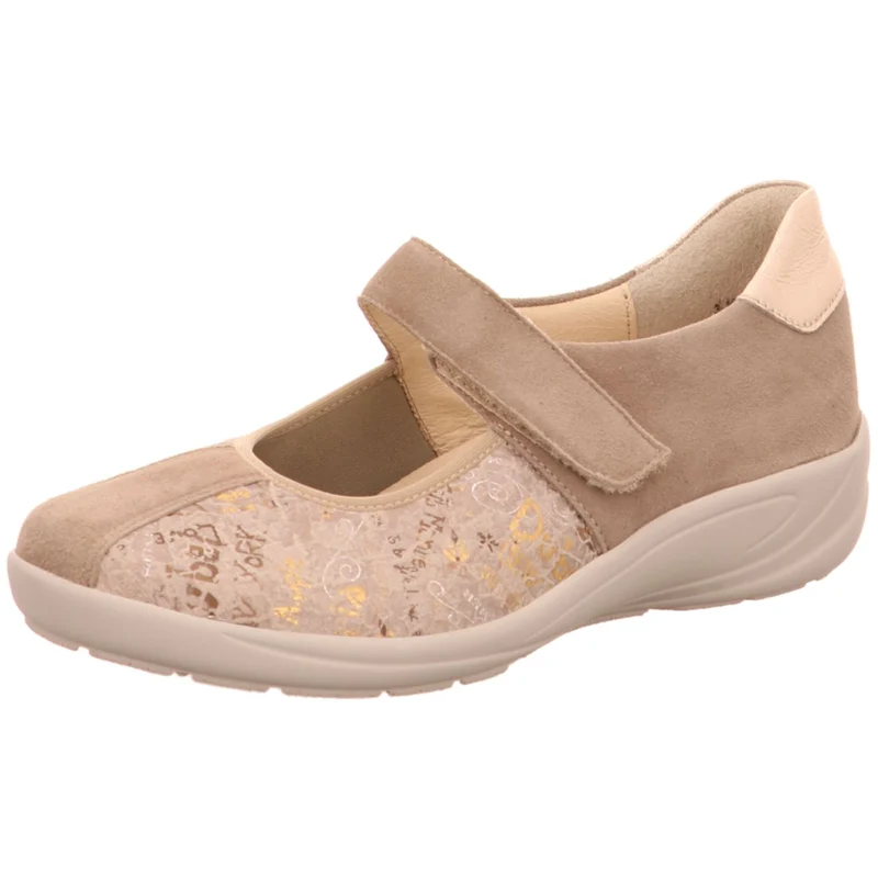Semler Slipper Birgit beige-kombi.