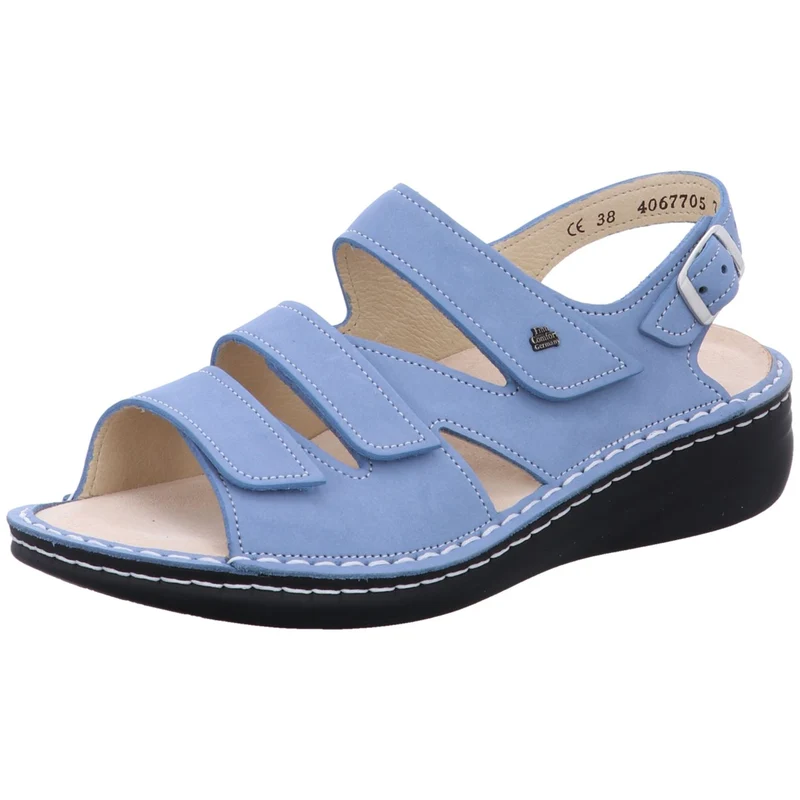 FinnComfort Sandale Praia hellblau