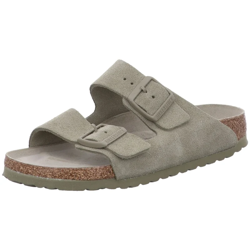 Birkenstock Pantolette Arizona Weichbettung khaki