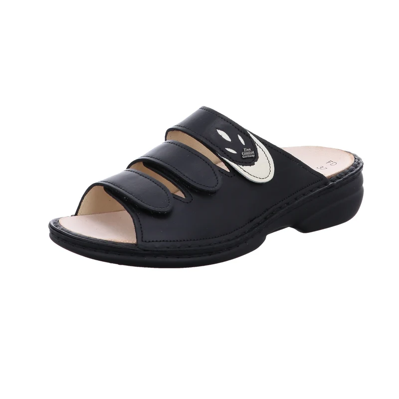 FinnComfort Pantolette Kos schw.-kombi.