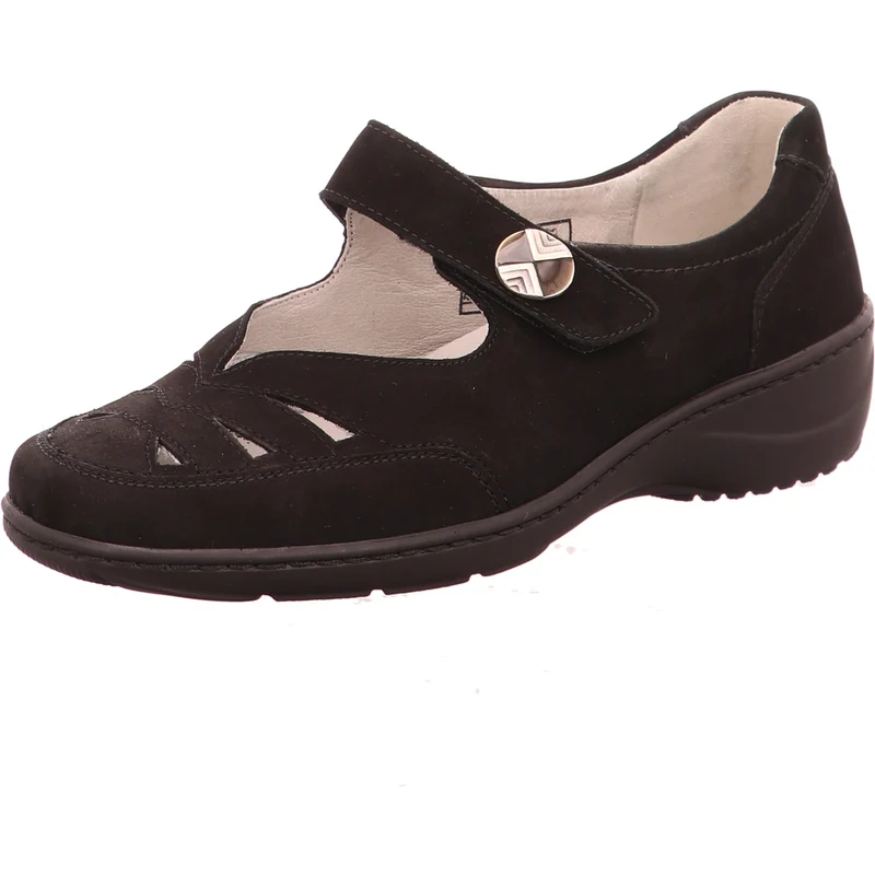 Waldläufer Slipper Kya schwarz