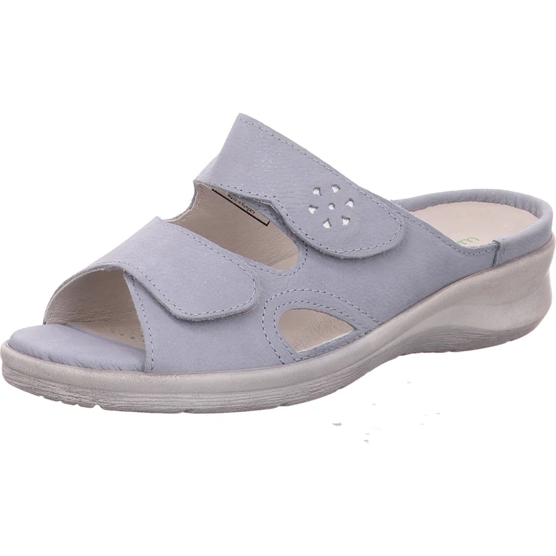 Waldläufer Pantolette Merle hellblau