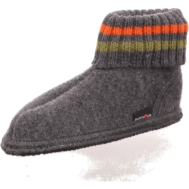 Haflinger Hausschuh Paul grau