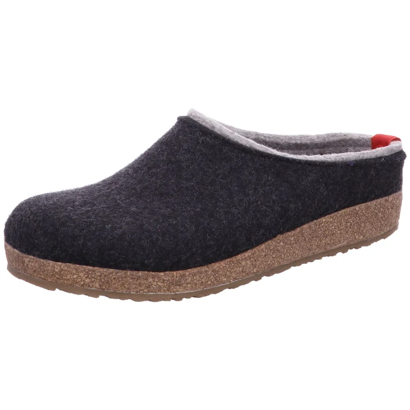 Haflinger Hausschuh Kris grau