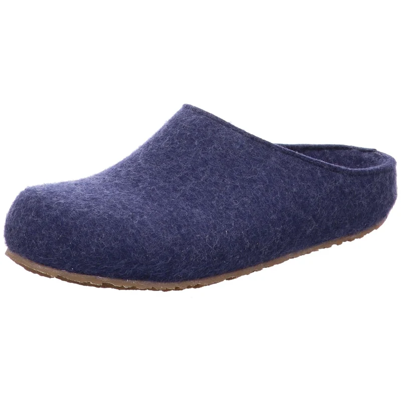 Haflinger Hausschuh Michl blau