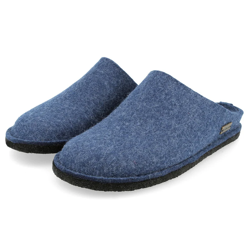Haflinger Hausschuh Flair Soft blau